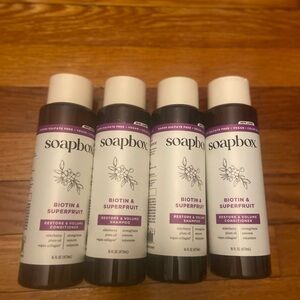 Soapbox Biotin and Superfruit Blend Hair Strengthening Shampoo, & Conditioner